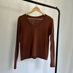Brown Long Sleeved Tee Shirt | I’m In My Neutral Era